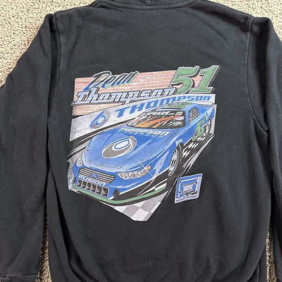Dean Thompson Hoodie Womens Medium Black Stock Racing Sweatshirt READ - Picture 3 of 13